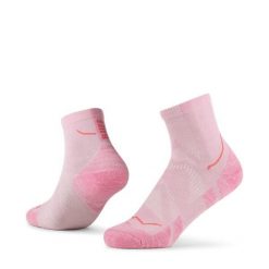 Skarpety BUFF Dryflx Quarter. Czerwone skarpety damskie Buff, bez wzorów, z elastanu. Za 94.99 zł.