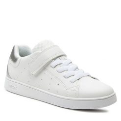 Sneakersy Geox. Czarne trampki i tenisówki chłopięce Geox, bez wzorów, bez zapięcia. Za 269.99 zł.
