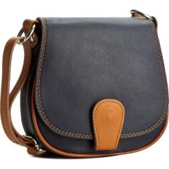 Torebka CREOLE - RBI0046 Granatowy/Koniak. Listonoszki damskie marki Creole. Za 149.00 zł.
