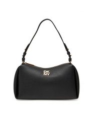 DKNY Torebka R423AE54 Czarny. Czarne torebki do ręki damskie DKNY, bez wzorów, ze skóry, bez dodatków. Za 419.99 zł.