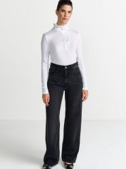Rich & Royal koszulka z długim rękawem - Mat Mix Kobiety Lyocell biały, XS. Białe t-shirty damskie Rich & Royal, xs, bez wzorów, z dżerseju, bez kołnierzyka. Za 379.95 zł.