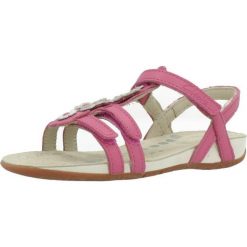 Sandały CLARKS RIO DANCE INF Rose. Czerwone sandały damskie Clarks, bez wzorów, ze skóry, bez obcasa, bez zapięcia. Za 162.99 zł.