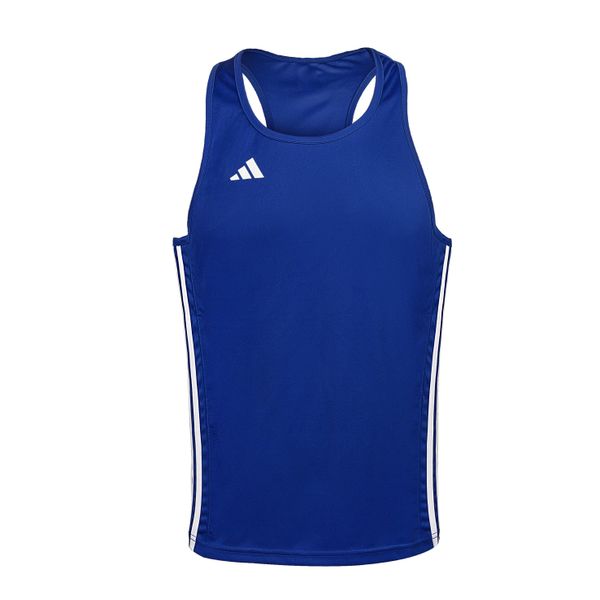 Tank top adidas Punch Line -AIBA. Białe koszulki sportowe męskie Adidas, l, bez wzorów, z materiału, bez kołnierzyka. Za 161.50 zł.