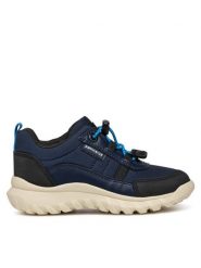 Geox Sneakersy J Simbyos Boy B Abx J46L0D 0FU50 C0045 D Granatowy. Niebieskie buty sportowe chłopięce Geox, bez wzorów, ze skóry, bez zapięcia. Za 249.99 zł.