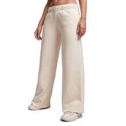 Damskie proste spodnie dresowe w odcieniu wyblakłym Superdry. Szare spodnie dresowe damskie Superdry., bez wzorów, z dresówki. W wyprzedaży za 228.50 zł.