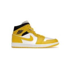 Buty damskie Nike Air Jordan 1 Midvivid sulfur. Białe obuwie sportowe damskie Jordan, bez wzorów, do biegania, Nike Air Jordan. Za 599.99 zł.