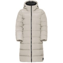 Płaszcz puchowy damski Jack Wolfskin Frozen Palace. Brązowe płaszcze damskie Jack Wolfskin, l, bez wzorów, z materiału, bez kaptura. Za 1,129.00 zł.