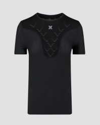 Koszulka biegowa damska X-Bionic Corefusion Run Shirt. Czarne koszulki sportowe damskie X Bionic, l, bez wzorów, bez kołnierzyka, bez ramiączek, do biegania. Za 469.99 zł.