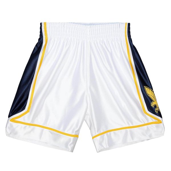Szorty Marquette University NCAA 2002. Białe szorty męskie Mitchell & Ness, m, bez wzorów. Za 533.50 zł.