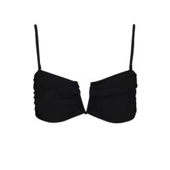 Damski top do kostiumu kąpielowego Barts Solid Bandeau. Czarne topy damskie Barts, bez wzorów, z gumy, bez kołnierzyka, bez ramiączek. Za 255.50 zł.