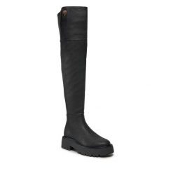 Kozaki Kurt Geiger. Czarne kozaki damskie Kurt Geiger, bez obcasa, na płaskiej podeszwie. Za 1,849.00 zł.