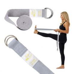 Pasek Do Jogi Złote Logo Fit.me. Szare paski damskie FITME!, bez wzorów. Za 22.45 zł.