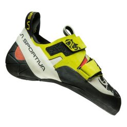 Buty wspinaczkowe dla kobiet La Sportiva Otaki. Żółte obuwie sportowe damskie La Sportiva, bez wzorów, z materiału, trekkingowe. Za 777.05 zł.