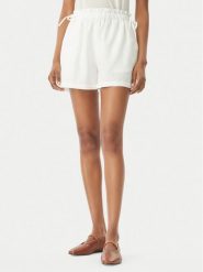 Seafolly Szorty materiałowe Beach Edit 55721-SH Biały Relaxed Fit. Białe szorty damskie Seafolly, xs, bez wzorów, z bawełny. Za 359.99 zł.