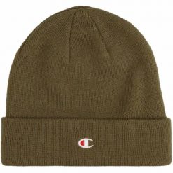 Czapka Champion Beanie Cap 806065. Zielone czapki i kapelusze męskie Champion, na jesień, bez wzorów, sportowe. Za 59.90 zł.
