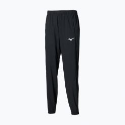 Spodnie tenisowe damskie Mizuno Frontier Shadow. Czarne spodnie materiałowe damskie Mizuno, s, bez wzorów, z elastanu, na fitness i siłownię. Za 319.99 zł.