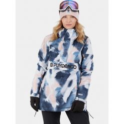 Anorak Damski Fundango Birch ECO Logo. Białe kurtki snowboardowe damskie Fundango, na zimę, xs, bez wzorów, bez kaptura, narciarskie. W wyprzedaży za 499.00 zł.