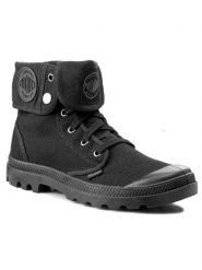 Palladium Trapery Baggy 02353-060-M Czarny. Czarne śniegowce i trapery męskie Palladium, z materiału, bez zapięcia. Za 279.99 zł.