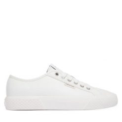 Trampki Calvin Klein. Białe trampki i tenisówki damskie Calvin Klein, bez wzorów, bez zapięcia. Za 369.99 zł.