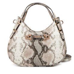 Torebka Guess. Szare torebki do ręki damskie Guess, z aplikacjami, klasyczne, bez dodatków. Za 399.99 zł.