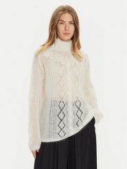 TWINSET Golf 242TP3420 Écru Loose Fit. Swetry damskie Twinset, xl, bez wzorów, z syntetyku, bez kołnierzyka, bez ramiączek, bez kaptura. Za 479.99 zł.