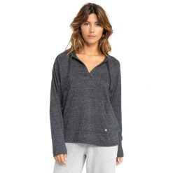 Bluza z kapturem dla Kobiety DESTINATION SURF Czarny. Brązowe bluzy damskie Roxy, bez wzorów, z bawełny, z kapturem. Za 229.99 zł.