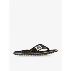 Japonki Gumbies Islander Canvas Flip-Flops. Czarne klapki damskie Gumbies, bez wzorów, sportowe, bez obcasa. Za 129.69 zł.
