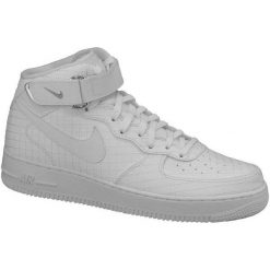 Nike Air Force 1 Mid' 07 lv8 804609-100 44,5 Białe. Białe buty sportowe męskie marki Nike, ze skóry. W wyprzedaży za 379.99 zł.