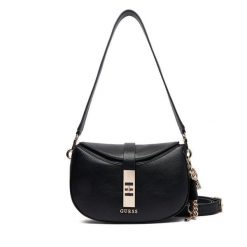 Torebka Guess. Czarne torebki do ręki damskie Guess, z aplikacjami, klasyczne, bez dodatków. Za 589.99 zł.