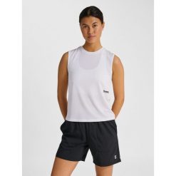 Damski tank top Hummel Pulse. Białe koszulki sportowe damskie Hummel, bez wzorów, sportowe, bez kołnierzyka. Za 160.50 zł.