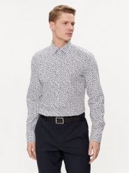 Boss Koszula H-Hank 50512664 Niebieski Slim Fit. Niebieskie koszule męskie Boss, m, bez wzorów, z bawełny, bez kołnierzyka, bez ramiączek. Za 349.99 zł.