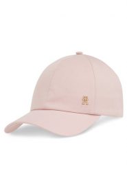 Tommy Hilfiger Czapka z daszkiem Elevated Chic Soft Cap AW0AW17138 Różowy. Czerwone czapki i kapelusze damskie Tommy Hilfiger, bez wzorów, z bawełny. Za 129.99 zł.
