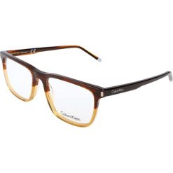 Oprawki "CK5974" w kolorze brązowo-zółtym. Brązowe okulary przeciwsłoneczne męskie Calvin Klein. W wyprzedaży za 149.95 zł.