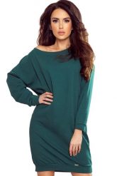 Sukienka oversize z miękkiej bawełny kimonowe rękawy. Sukienki damskie NUMOCO, na co dzień, m, bez wzorów, z bawełny, bez kołnierzyka, bez ramiączek, maxi, oversize. Za 69.00 zł.