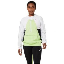 Kurtka treningowa damska Asics Liteshow. Białe kurtki sportowe damskie Asics, xs, bez wzorów, z materiału, bez kaptura, do biegania. Za 249.99 zł.