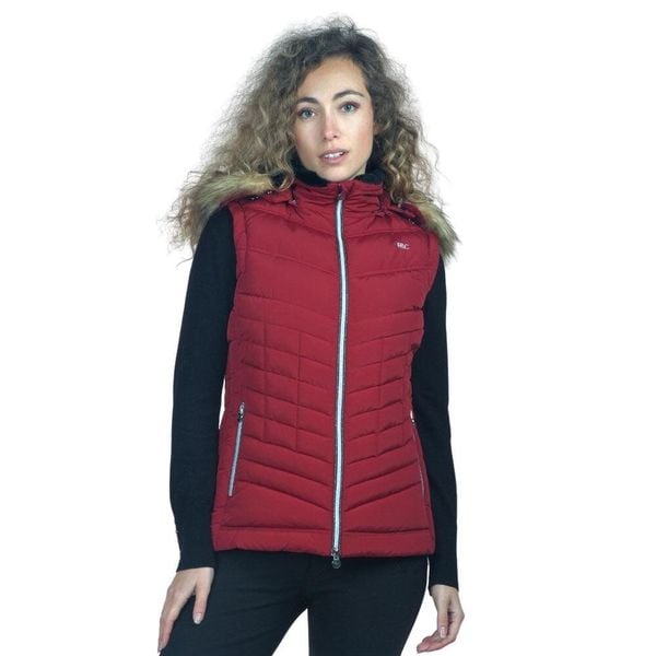 Damska kurtka bez rękawów Flags&Cup Kiana. Czerwone kurtki damskie FLAGS&CUP, bez wzorów, z puchu, bez kaptura, do jazdy konnej. Za 634.00 zł.