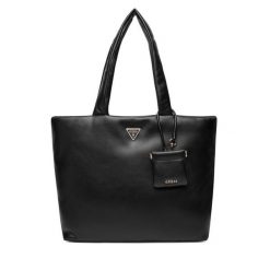 Torebka Guess. Czarne torebki do ręki damskie Guess, z aplikacjami, bez dodatków. Za 489.99 zł.