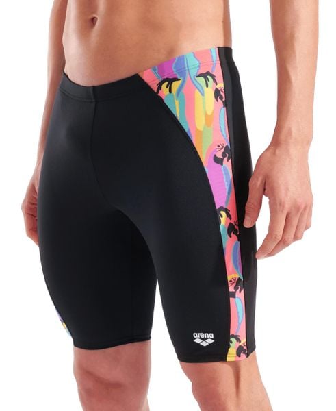 Jammery Arena Tropical Delight - spodenki do kolan. Czarne szorty męskie Arena, l, bez wzorów, z poliesteru. Za 229.99 zł.