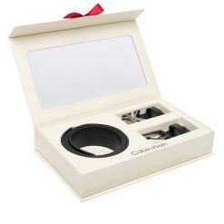 Pasek Męski Calvin Klein. Czarne paski damskie Calvin Klein, bez wzorów. Za 409.99 zł.