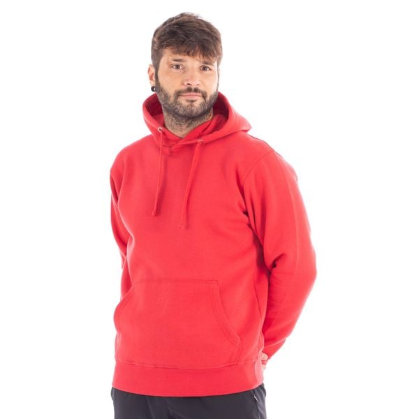 Bluza SOFTEE Kelvin dla dorosłych z kapturem. Czerwone bluzy męskie Softee, bez wzorów, sportowe, z kapturem. Za 170.99 zł.