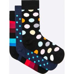 Happy Socks - Skarpetki Singing Happy Birthday (3-pack). Szare skarpety damskie marki Happy Socks, z bawełny. W wyprzedaży za 99.90 zł.