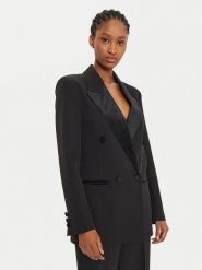 ViCOLO Marynarka TS0315 Czarny Regular Fit. Czarne żakiety damskie ViCOLO, m, bez wzorów, z syntetyku. Za 439.99 zł.