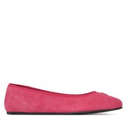 Baleriny Tommy Hilfiger. Czerwone baleriny damskie Tommy Hilfiger, bez wzorów, bez obcasa. Za 289.99 zł.