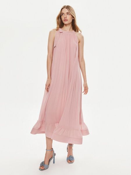 Dixie Sukienka codzienna A319J032A Różowy Regular Fit. Czerwone sukienki damskie Dixie, na co dzień, l, bez wzorów, z syntetyku, bez kołnierzyka, bez ramiączek, proste. Za 479.99 zł.