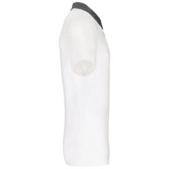 Koszulka polo z dżerseju Kariban. Białe koszulki polo męskie KARIBAN, l, bez wzorów, z bawełny, eleganckie, bez ramiączek. Za 123.00 zł.