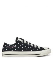 Converse Trampki Chuck Taylor All Star Polka Dots A12570C Czarny. Czarne trampki i tenisówki damskie Converse, bez wzorów, z materiału, retro, bez zapięcia. Za 219.99 zł.