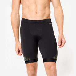 Spodenki pływackie Jammer męskie Nabaiji 500 Fiti. Czarne kąpielówki męskie NABAIJI, m, bez wzorów, z elastanu, na fitness i siłownię. Za 119.99 zł.