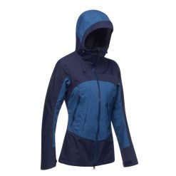 Kurtka trekkingowa damska Forclaz MT500 wodoodporna. Niebieskie kurtki damskie FORCLAZ, m, bez wzorów, z tkaniny, bez kaptura, trekkingowe. W wyprzedaży za 399.99 zł.