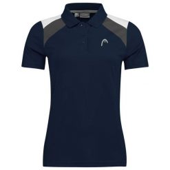 Koszulka do tenisa damska z krótkim rękawem Head Club 22 Tech Polo. Białe koszulki sportowe damskie Head, xs, bez wzorów, bez kołnierzyka, bez ramiączek, tenisowe. Za 210.50 zł.