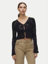 Vero Moda Kardigan Lola 10337188 Czarny Regular Fit. Czarne kardigany damskie Vero Moda, xl, bez wzorów, z bawełny, bez kołnierzyka, bez ramiączek, bez kaptura. Za 139.99 zł.